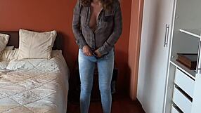 stepmom drops jeans, fingers pussy for your eyes?
