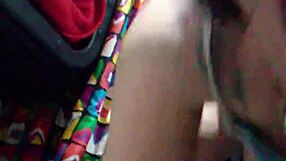 colombian ladyboy slut punished with rough anal in bedroom hides camera for blind date fuck