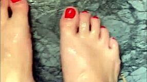 Huge Giantess Feet Covered in Cum Ready to Stomp You!
