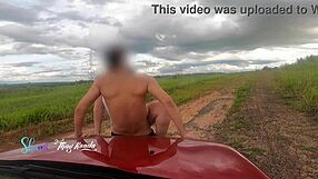 i couldn't resist fucking her with cars zooming by watching us