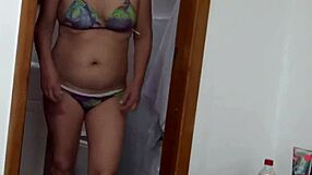 after the pool stepmom dildos huge in front of stepson whoa