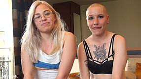 Selvaggia and Ivy's Sensual Lesbian Toy Fingering