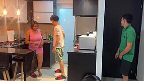 shh my distracted husband won't notice as neighbor pounds my huge latina ass hard