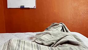 Stepmom and stepson share bed leads to doggystyle creampie in her pussy