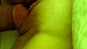 teasing girlfriend's wet pussy with my hard cock tip