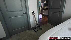 Wife Away, Stepdaughter's Pussy Takes Daddy's Cock Deep Inside