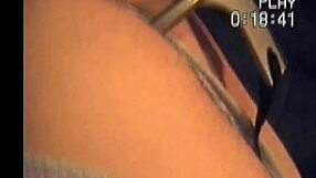 amateur tied up takes brutal anal from window scraper handle!