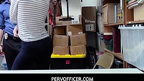 PervOfficer Old Security Fucks Redhead Katy Kiss Office Pussy Blowjob Handjob
