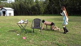 i can't believe my japanese mistress risa parades her slave pet outdoors spitting and riding