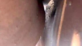 Black ebony with big pussy takes monster cock creampie in forest pickup