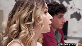busty blonde rachael cavalli makes chanel camryn and nick strokes lick her bush then fuck hard in threesome
