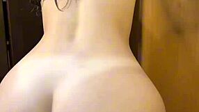 curvy college girl fresh from shower teases lap dance seduction