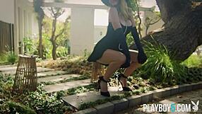 Petite milf kimmy granger strips huge tits bares hairy pussy outdoors