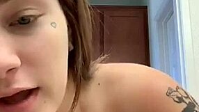 Blonde Teen's Big Tits Tease Topless Webcam Show