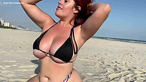 brazilian beach prostitute spots me hard cock and starts amateur pov blowjob action