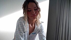 hey pov with hot modest blonde tight pussy fingering moan