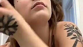 Blonde Teen's Big Tits Tease Topless Webcam Show