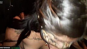 Geraldine Gobbles Cock Swallows Cum DJ Booth