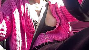 hey italian milf artemisia love, flash those juicy big tits on car ride?