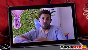 Lili veroni flirts poolside then rides kevin white's cock hard.