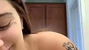 Blonde Teen's Big Tits Tease Topless Webcam Show