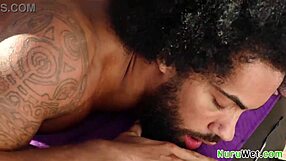 Lacey Jayne and James Angel's big booty nuru massage turns slippery with BBC