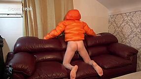 Ever tried humping leather sofas while stroking in a North Face jacket?