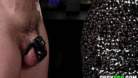 Wife handcuffs hubby—now watch her take that monster BBC like a bound slave?
