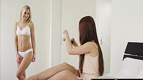 GORGEOUS LESBIAN TAYLOR AND LOLA SCISSOR TO FEMALE ORGASM!