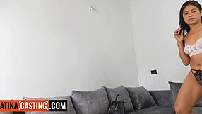 Hot 18yo Latina Pussy Destroyed POV by Monster White Cock!
