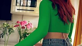 Naughty Redhead Step Sister Sucks Step Brother's Huge Cock During Secret Day Nap POV