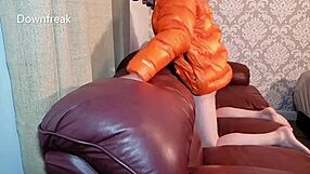 Ever tried humping leather sofas while stroking in a North Face jacket?
