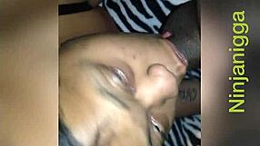 ninja chokes and gags deepthroat on ninja's huge cock last time