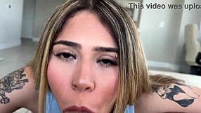 whoa, bracface stepdaughter arabella mae rides old cock in taboo pov creampie