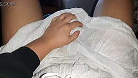 my shy girlfriend licks my pussy so good even in her dress and skirt