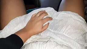 my shy girlfriend licks my pussy so good even in her dress and skirt