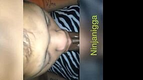 ninja chokes and gags deepthroat on ninja's huge cock last time