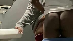 bar bathroom milf bends for bbc creampie backshots