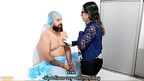 doctor strips me for exam then i fuck her big pussy lips missionary rough for the job