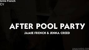 Jamie french and jenna creed fuck after pool party