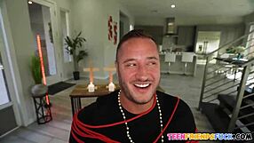 Three shy petite nuns deepthroat and fuck monster devil cock hardcore