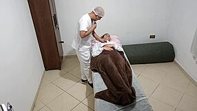 DOCTOR POUNDS PATIENT'S ASS RAW AND FILLS IT WITH CUM!