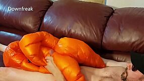 Ever tried humping leather sofas while stroking in a North Face jacket?