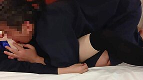ASIAN SCHOOLGIRL COSPLAY MINISKIRT JUICY PUSSY CREAMPIE BLOWJOB CUNNING