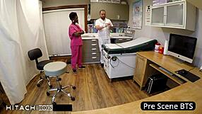 dont tell doc i cum on the clock 😈 rina arem vibes shaved pussy in hospital