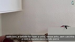 married brazilian wife overflows with cum leaking from her bareback pussy