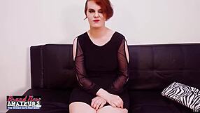 Curvy Redhead Slut Marla Bent Over Blows Director Doggystyle Facial Cumshot Swallow