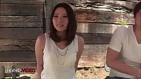 Misaki Tsubasa teen amateur outdoor sex slams to creampie finish