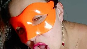 chubby colombian wife masturbates big pussy lips with cameltoe panties for boss
