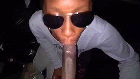 Petite ebony teen chokes on first monster black cock!